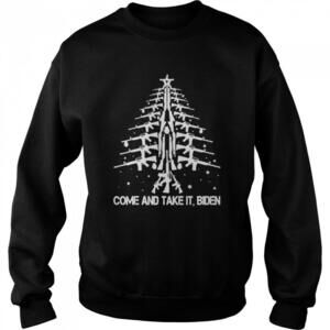 Guns Christmas Tree Come And Take It Funny Political Gift Sweatshirt